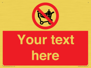 Custom No Climbing on Trolley Sign